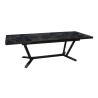 Table de jardin Vita graphite/magma en Aluminium 180/230/280 x100 cm -