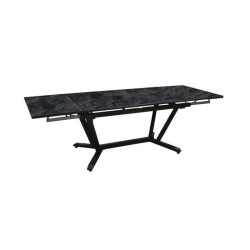 Table de jardin Vita graphite/magma en Aluminium 180/230/280 x100 cm -