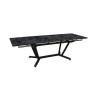 Table de jardin Vita graphite/magma en Aluminium 180/230/280 x100 cm -