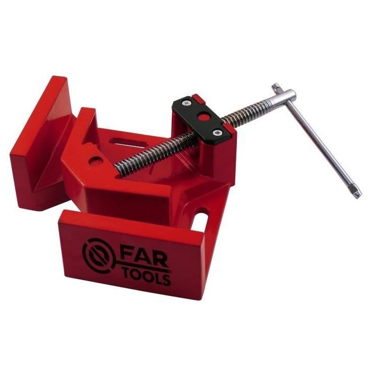FARTOOLS PRO - Etau d'angle en acier avec manivelle - Rouge - 150515 FARTOOLS PRO - Etau d'angle en acier avec manivelle - Rouge - 150515