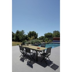 Table de jardin - Rectangulaire - Extensible - Structure en aluminium