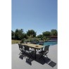 Table de jardin - Rectangulaire - Extensible - Structure en aluminium