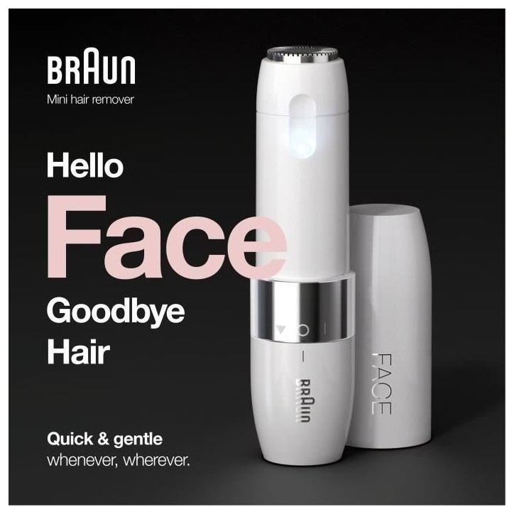 Rasoir Visage électrique pour femme Braun Face Mini FS1000 - Fonction Smart Light - Blanc Rasoir Visage électrique pour femme Braun Face Mini FS1000 - Fonction Smart Light - Blanc