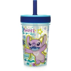 Gobelet a paille - THERMOBABY - LILO & STITCH - 420 ml - Anti-fuite -