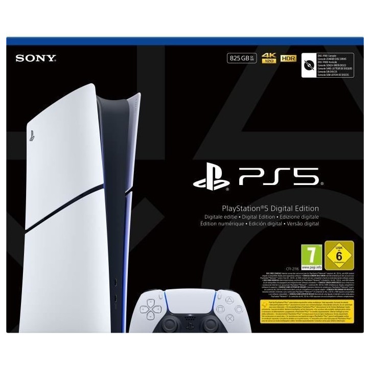 Console PlayStation 5 - Edition Digitale (Modele Slim) Console PlayStation 5 - Edition Digitale (Modele Slim)