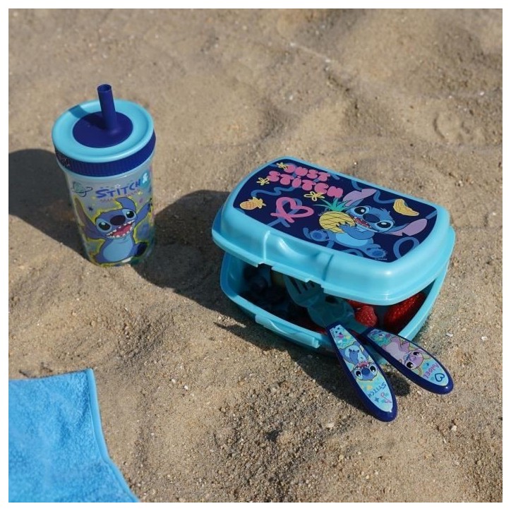 Set de 2 couverts - THERMOBABY - LILO & STITCH - Fourchette + cuillere - Inox Set de 2 couverts - THERMOBABY - LILO & STITCH - Fourchette + cuillere - Inox