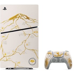 Console PS5 Standard - Édition limitée Ghost of Yotei - Gold + Jeu G