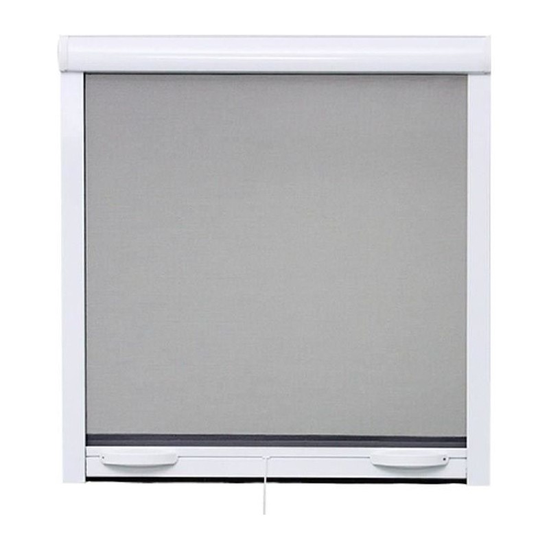 Moustiquaire de fenetre L125 x H145 cm en aluminium laqué blanc - Rec Moustiquaire de fenetre L125 x H145 cm en aluminium laqué blanc - Rec