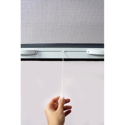 Moustiquaire de fenetre L125 x H145 cm en aluminium laqué blanc - Rec