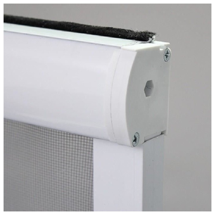 Moustiquaire de fenetre L125 x H145 cm en aluminium laqué blanc - Recoupable en largeur et hauteur. Moustiquaire de fenetre L125 x H145 cm en aluminium laqué blanc - Recoupable en largeur et hauteur.