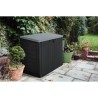 Coffre de rangement extérieur KETER en résine 1200 litres Noir et gr