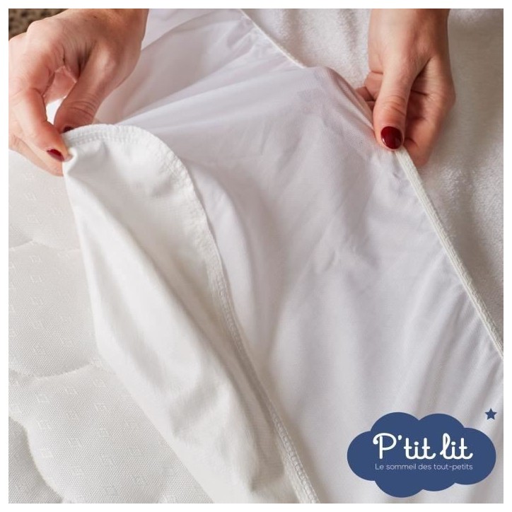 Lot de 2 Proteges Matelas Bébé Bamboo - 70x140 cm - Alese Imperméable - Viscose Douce - Sans traitement chimique Lot de 2 Proteges Matelas Bébé Bamboo - 70x140 cm - Alese Imperméable - Viscose Douce - Sans traitement chimique