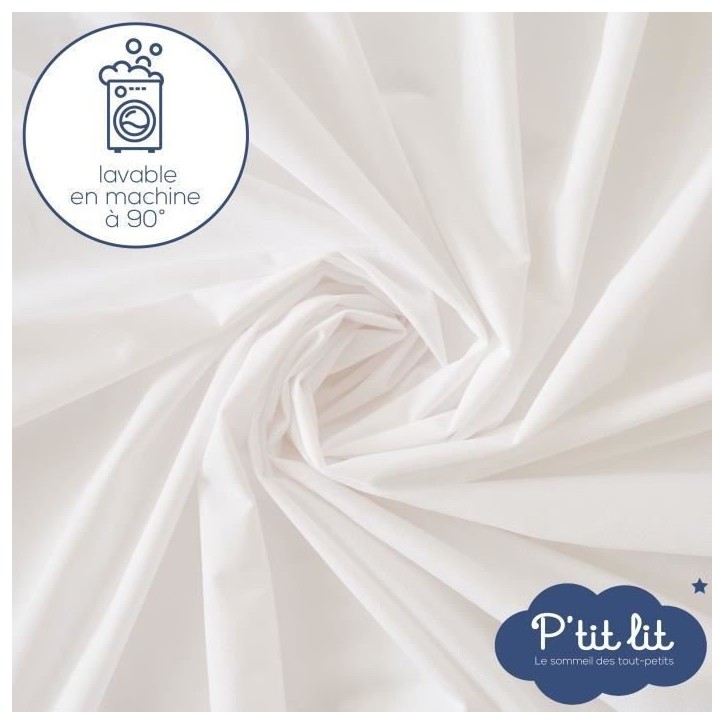 Lot de 2 Proteges matelas Bébé - 60x120 cm - Alese Imperméable et Micro Respirante - Lavable a 90°C - Souple et Silencieux Lot de 2 Proteges matelas Bébé - 60x120 cm - Alese Imperméable et Micro Respirante - Lavable a 90°C - Souple et Silencieux