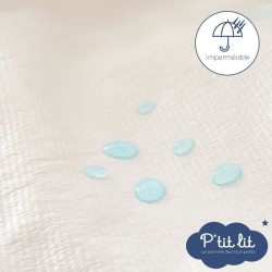 Lot de 2 Protege Matelas Bébé Anti Acariens P'TIT LIT - Bouclette 10