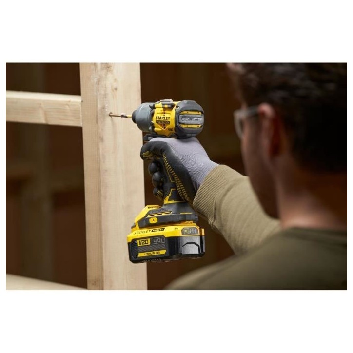 Visseuse a impact sans fil - 18V - Stanley Fatmax - Brushless - SFMCF830B-XJ - Sans batterie