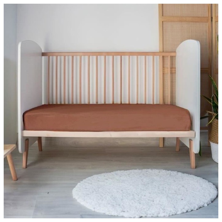 Drap housse - P'TIT DODO - 60 x 120 cm - Jersey - Tomette Drap housse - P'TIT DODO - 60 x 120 cm - Jersey - Tomette
