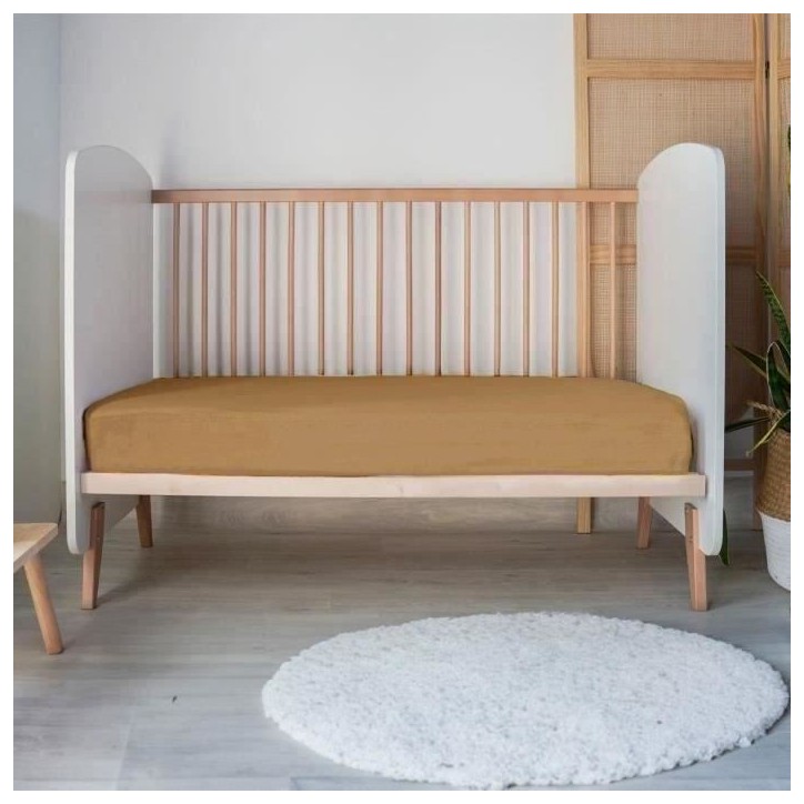 Drap housse - P'TIT DODO - 70 x 140 cm - Jersey - Caramel Drap housse - P'TIT DODO - 70 x 140 cm - Jersey - Caramel