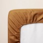 Drap housse - P'TIT DODO - 70 x 140 cm - Jersey - Caramel