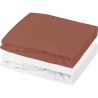 Lot 1 alese + 1 drap housse - P'TIT DODO - 60 x 120 cm - Blanc / Tomet