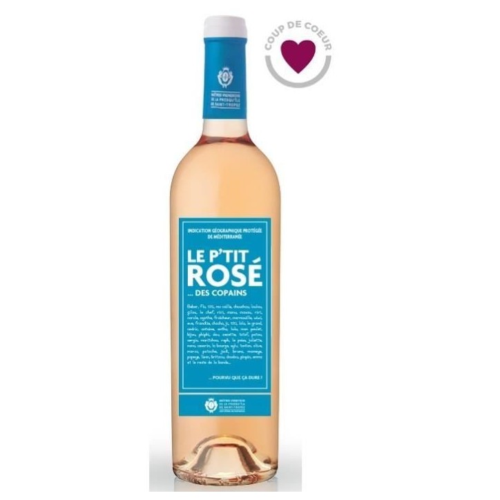 Le P'tit Rosé des Copains Méditerranée- Vin rosé
