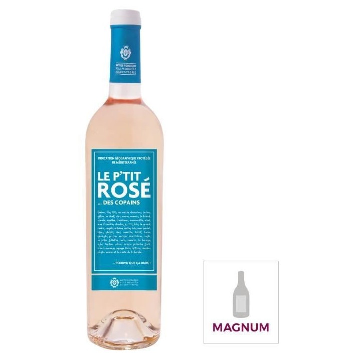 Magnum Le P'tit Rosé des Copains IGP Méditerranée - Vin rosé 2024