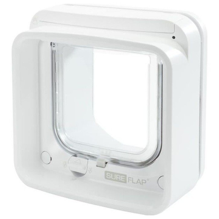 SUREFLAP Chatiere a Puce électronique Connecté - Blanc - 142 mm x 120 mm (Livré sans le Hub) SUREFLAP Chatiere a Puce électronique Connecté - Blanc - 142 mm x 120 mm (Livré sans le Hub)