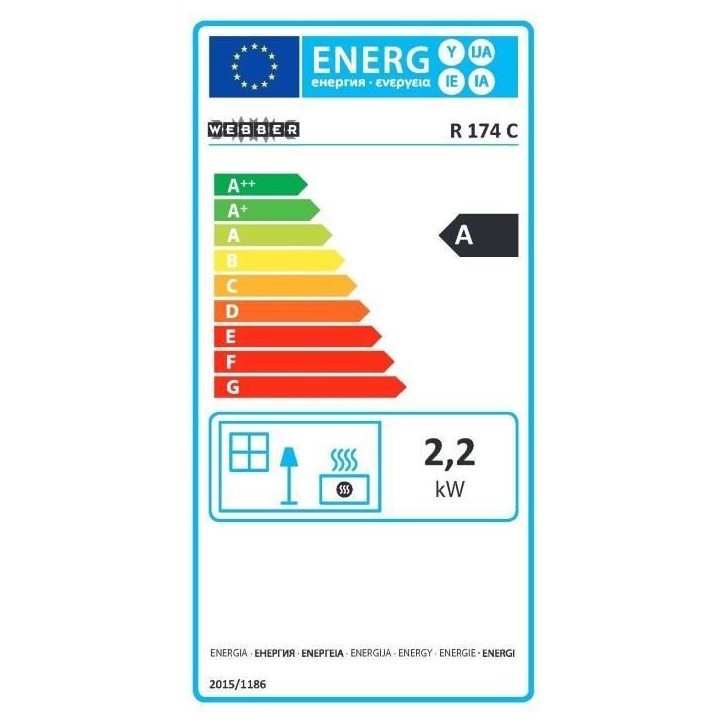 Poele a pétrole a meche WEBBER R174C 2200 watts - Sécurité anti-basculement - Détecteur CO² Poele a pétrole a meche WEBBER R174C 2200 watts - Sécurité anti-basculement - Détecteur CO²