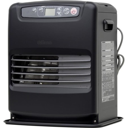 Poele a pétrole électronique - QLIMA - 2500 W - Réservoir de 5 L - Programmable - Noir