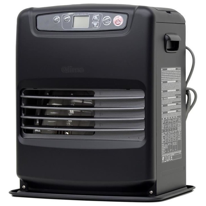 Poele a pétrole électronique - QLIMA - 2500 W - Réservoir de 5 L - Programmable - Noir
