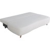 Canapé converible - 3 places - PYLA - Bouclette blanche - Coffre - 20
