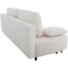 Canapé converible - 3 places - PYLA - Bouclette blanche - Coffre - 20