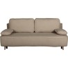 Canapé converible - 3 places - PYLA - Bouclette taupe - Coffre - 203