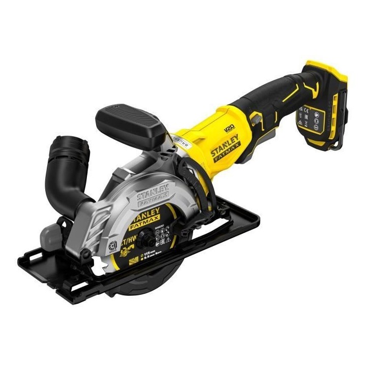 Scie circulaire sans fil - Stanley Fatmax - Brushless - SFMCS515B-XJ - 18V - profondeur de coupe 38mm