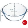 Plat air fryer - PYREX - 1450144 - Rond - En verre borosilicate - 26 c