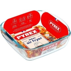 Plat air fryer - PYREX - 1450141 - Carré - En verre borosilicate - 20