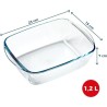 Plat air fryer - PYREX - 1450143 - Rectangulaire - En verre borosilica