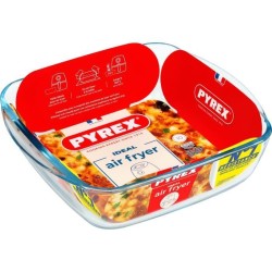 Plat air fryer - PYREX - 1450142 - Carré - En verre borosilicate - 25