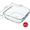 Plat air fryer - PYREX - 1450142 - Carré - En verre borosilicate - 25