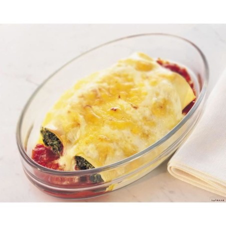 Plat a four - PYREX - 1450038 - Oval - En verre borosilicate - 35 x 24 cm