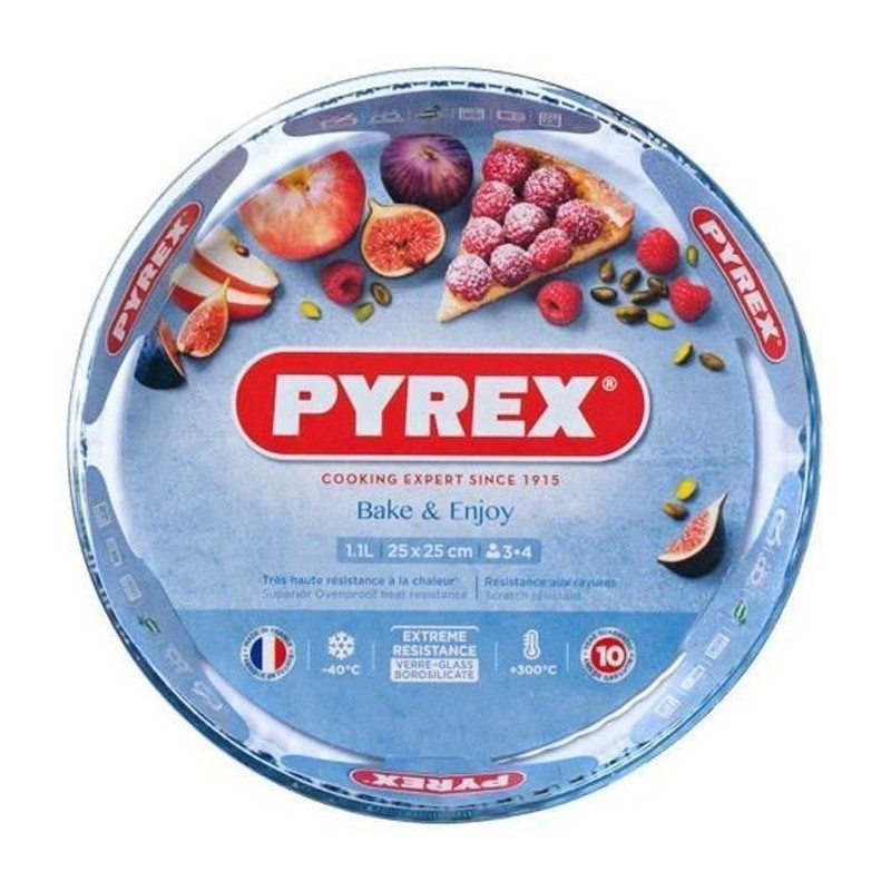 Moule a tarte - PYREX - 1450152 - En verre borosilicate - 28 cm Moule a tarte - PYREX - 1450152 - En verre borosilicate - 28 cm