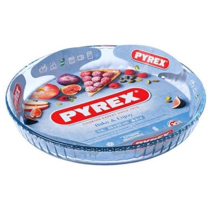 Moule a tarte - PYREX - 1450152 - En verre borosilicate - 28 cm