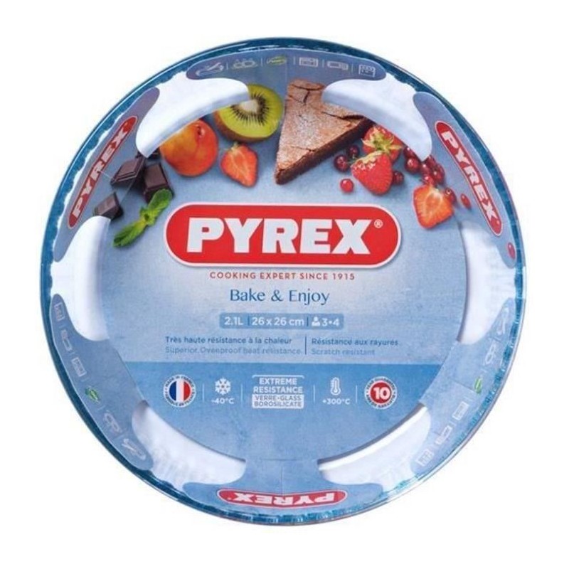 Moule a quatre-quart - PYREX - 1450154 - En verre borosilicate - 26 cm