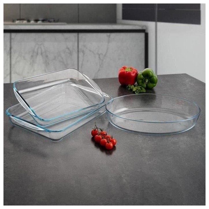 Plat a lasagnes - PYREX - 1450032 - Rectangulaire - En verre borosilicate - 35 x 23 cm