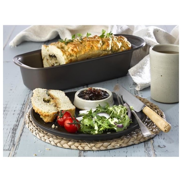 Moule a cake - PYREX - 1452011 - En acier carbonne - Antiadhésif - 30 x 11 cm