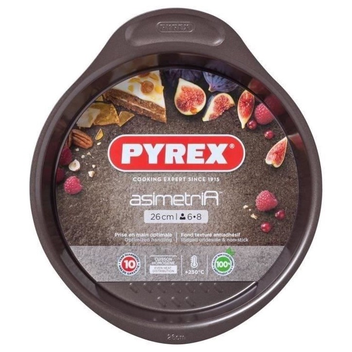 Moule a manqué - PYREX - 1452004 - En acier carbonne - Antiadhésif - 26 cm Moule a manqué - PYREX - 1452004 - En acier carbonne - Antiadhésif - 26 cm
