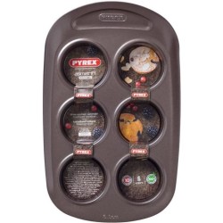 Moule a muffin - PYREX - 1452001 - Rond - En acier carbonne - Antiadh
