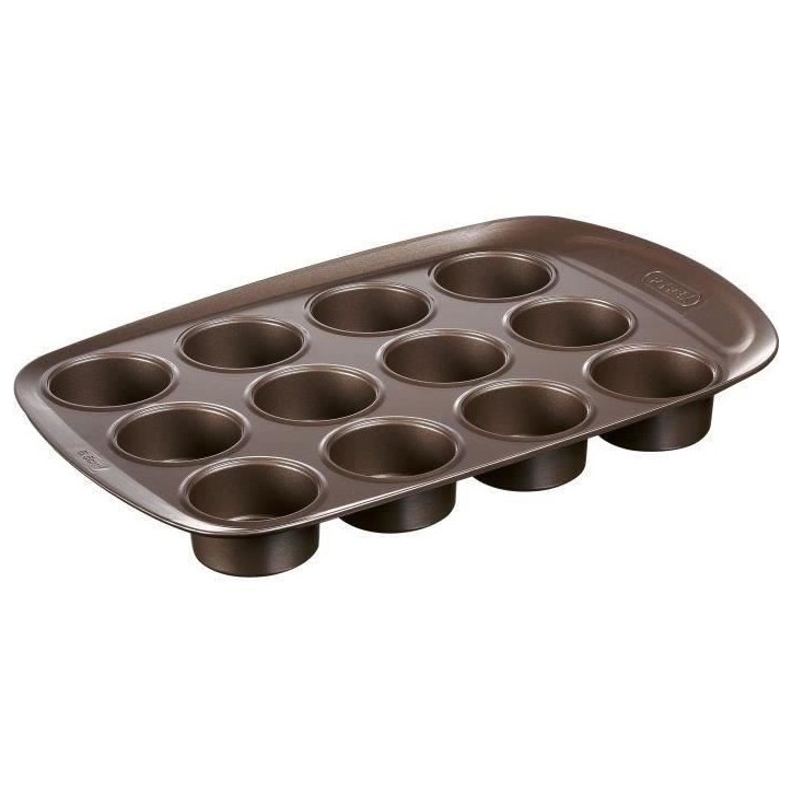 Moule a muffin - PYREX - 1452002 - En acier carbonne - Antiadhésif - 12 trous Moule a muffin - PYREX - 1452002 - En acier carbonne - Antiadhésif - 12 trous