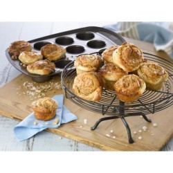 Moule a muffin - PYREX - 1452002 - En acier carbonne - Antiadhésif -