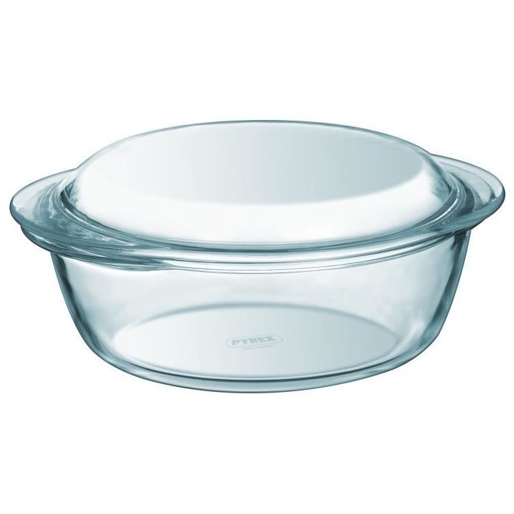 Cocotte - PYREX - 1450094 - Ronde - En verre borosilicate - 3 litres