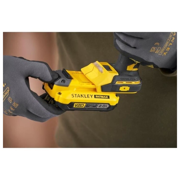 Visseuse a impact sans fil + 2 batteries 2Ah + chargeur - 18V - Stanley Fatmax - Brushless - SFMCF830D2K-QW Visseuse a impact sans fil + 2 batteries 2Ah + chargeur - 18V - Stanley Fatmax - Brushless - SFMCF830D2K-QW